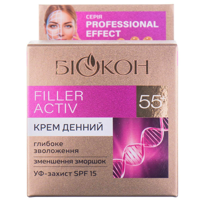 Крем для обличчя БІОКОН Professional effect денний Filler activ 55+ 50 мл